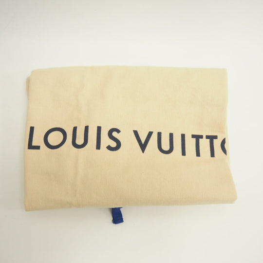 LOUIS VUITTON Boston Duffel bag M43855 leather blue monogram pacific Keepall  bandouliere45 unisex(Unisex) Used Authentic