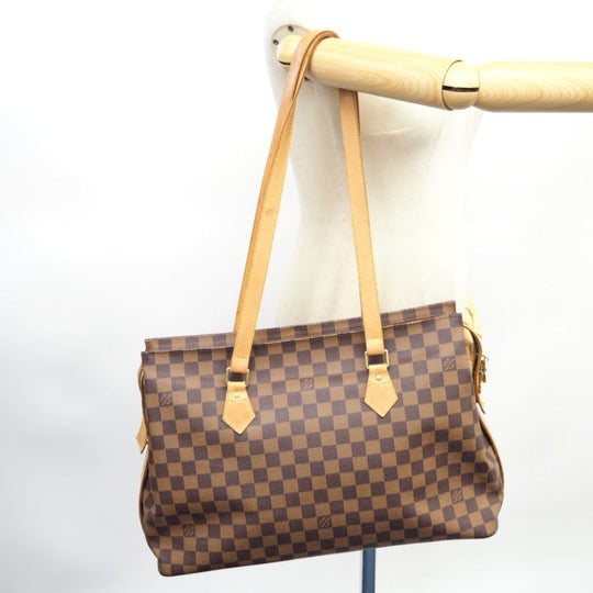 LOUIS VUITTON Shoulder Bag N99037 Damier canvas Brown Columbine Damier Women Used Authentic