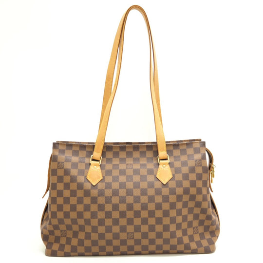 LOUIS VUITTON Shoulder Bag N99037 Damier canvas Brown Columbine Damier Women Used Authentic