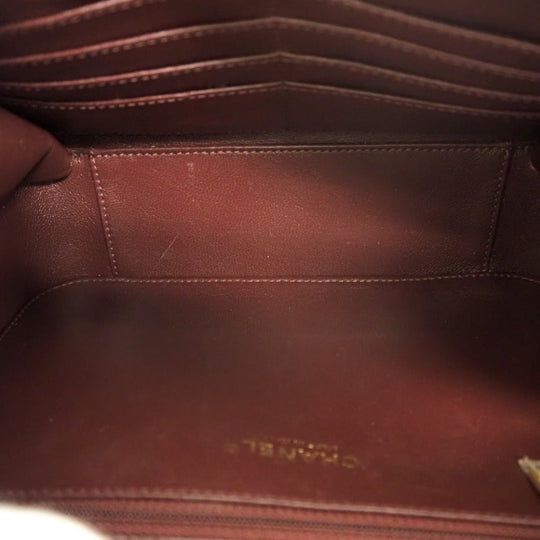 CHANEL Shoulder Bag Matt caviar skin beige CC filigree vanity COCO Mark Women Used Authentic