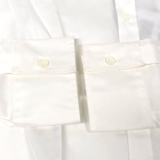 DSQUARED2 blouse S74DM0511 cotton white casual shirt mens S Used Authentic