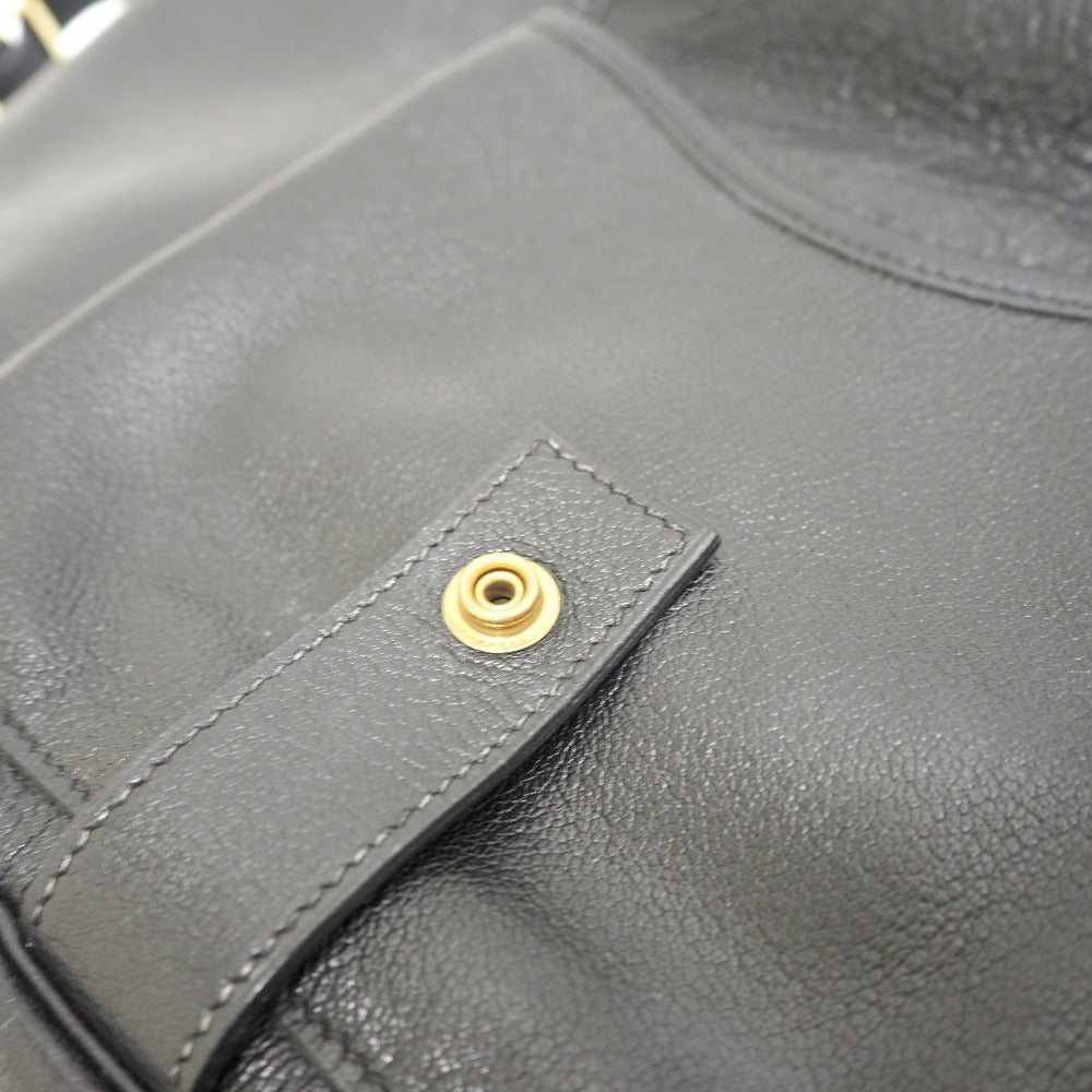 HERMES Backpack Buffl black Sac A Dos Baden mens Used Authentic