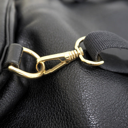 HERMES Backpack Buffl black Sac A Dos Baden mens Used Authentic