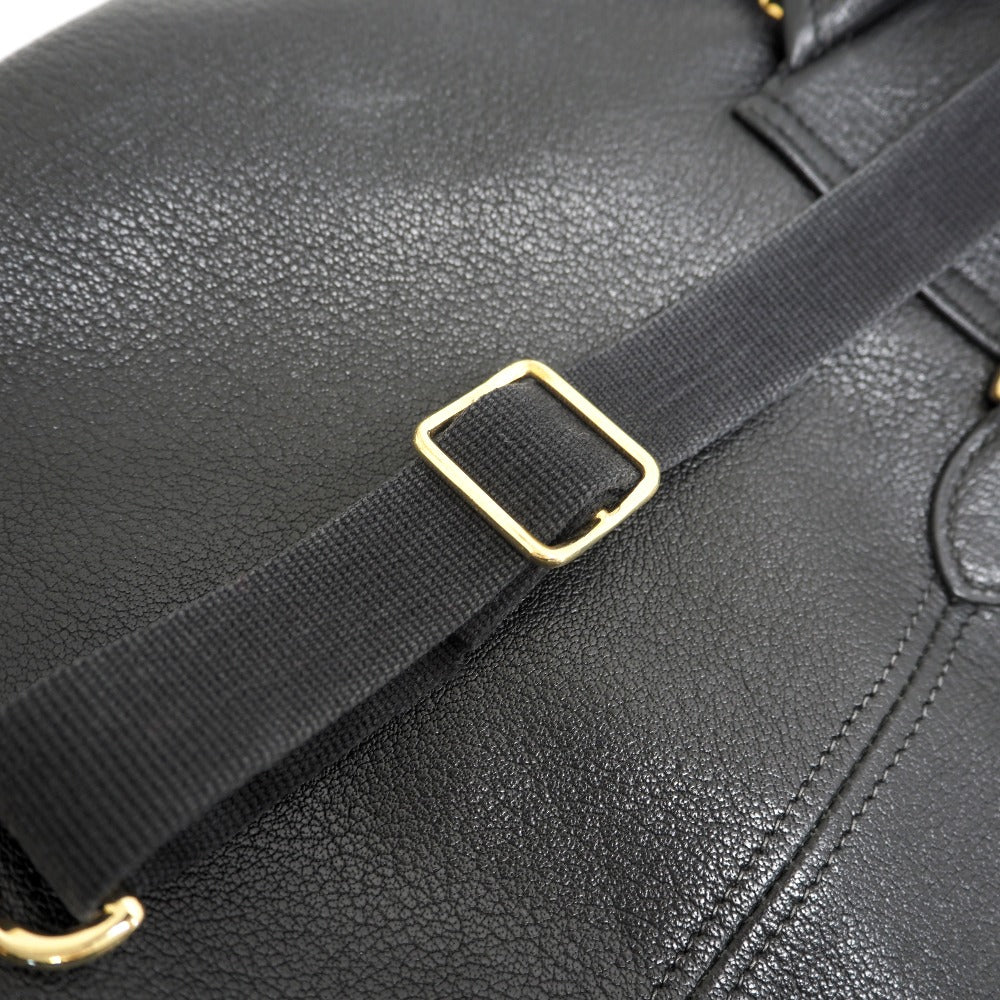 HERMES Backpack Buffl black Sac A Dos Baden mens Used Authentic