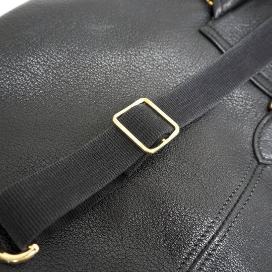 HERMES Backpack Buffl black Sac A Dos Baden mens Used Authentic