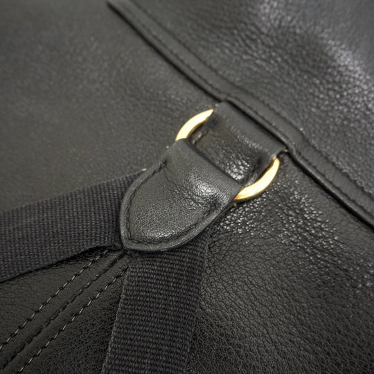 HERMES Backpack Buffl black Sac A Dos Baden mens Used Authentic