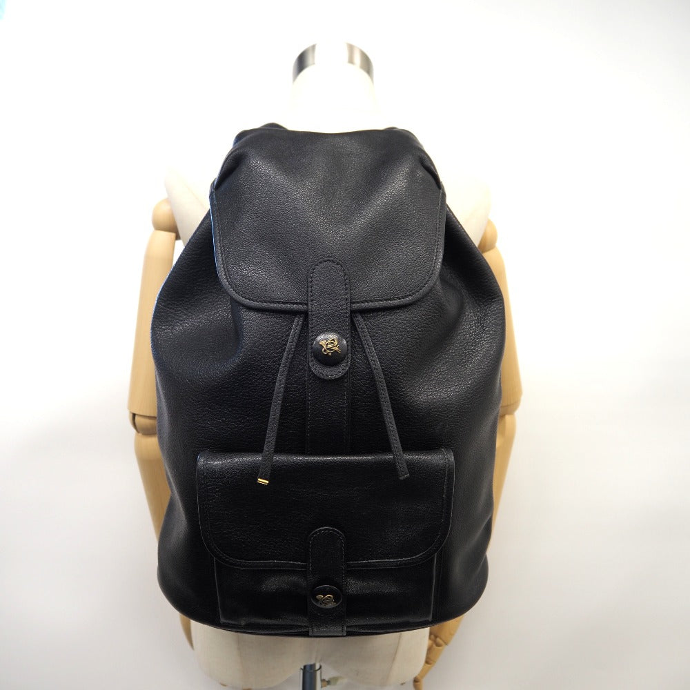 HERMES Backpack Buffl black Sac A Dos Baden mens Used Authentic