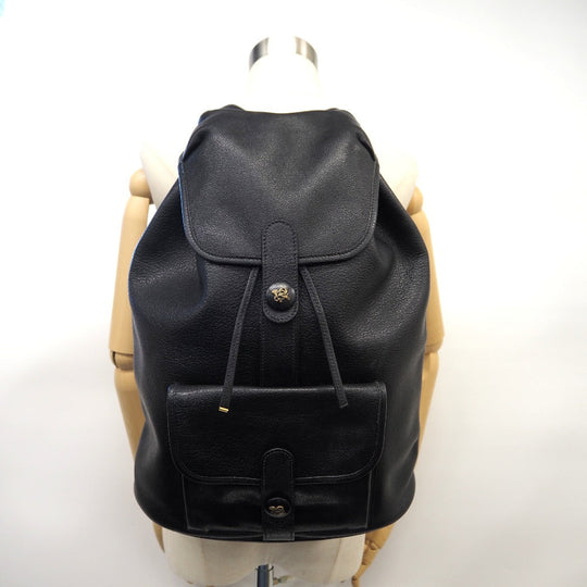 HERMES Backpack Buffl black Sac A Dos Baden mens Used Authentic