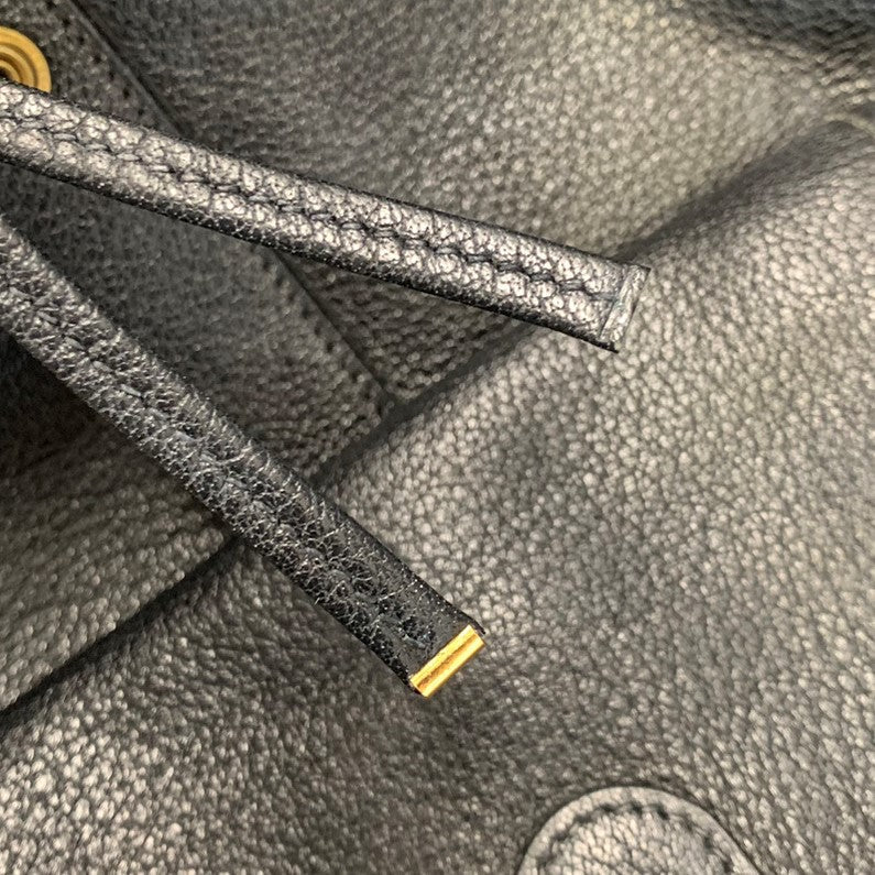 HERMES Backpack Buffl black Sac A Dos Baden mens Used Authentic