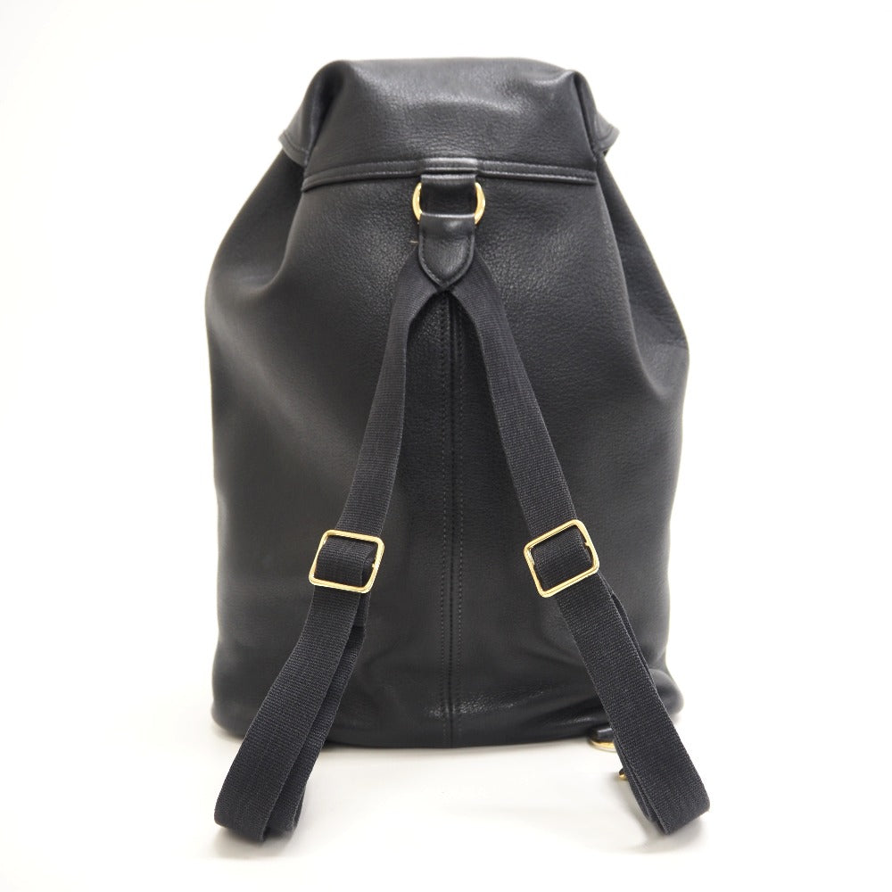 HERMES Backpack Buffl black Sac A Dos Baden mens Used Authentic