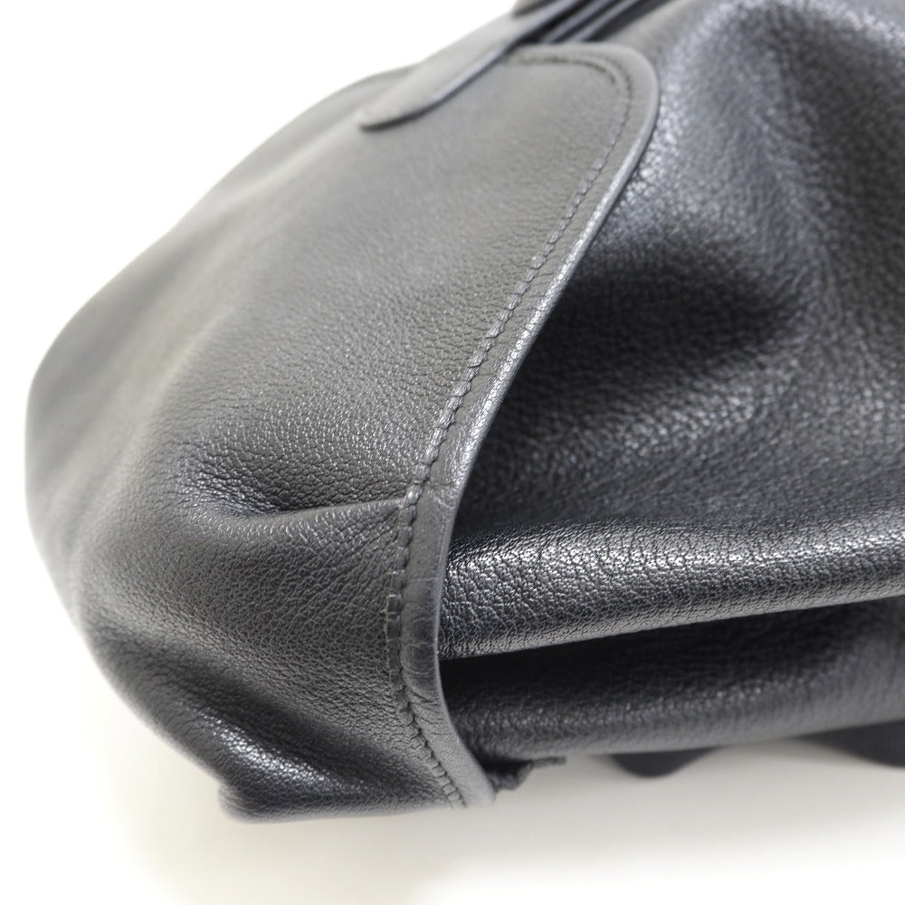 HERMES Backpack Buffl black Sac A Dos Baden mens Used Authentic