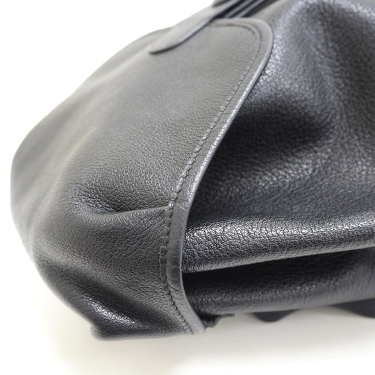HERMES Backpack Buffl black Sac A Dos Baden mens Used Authentic