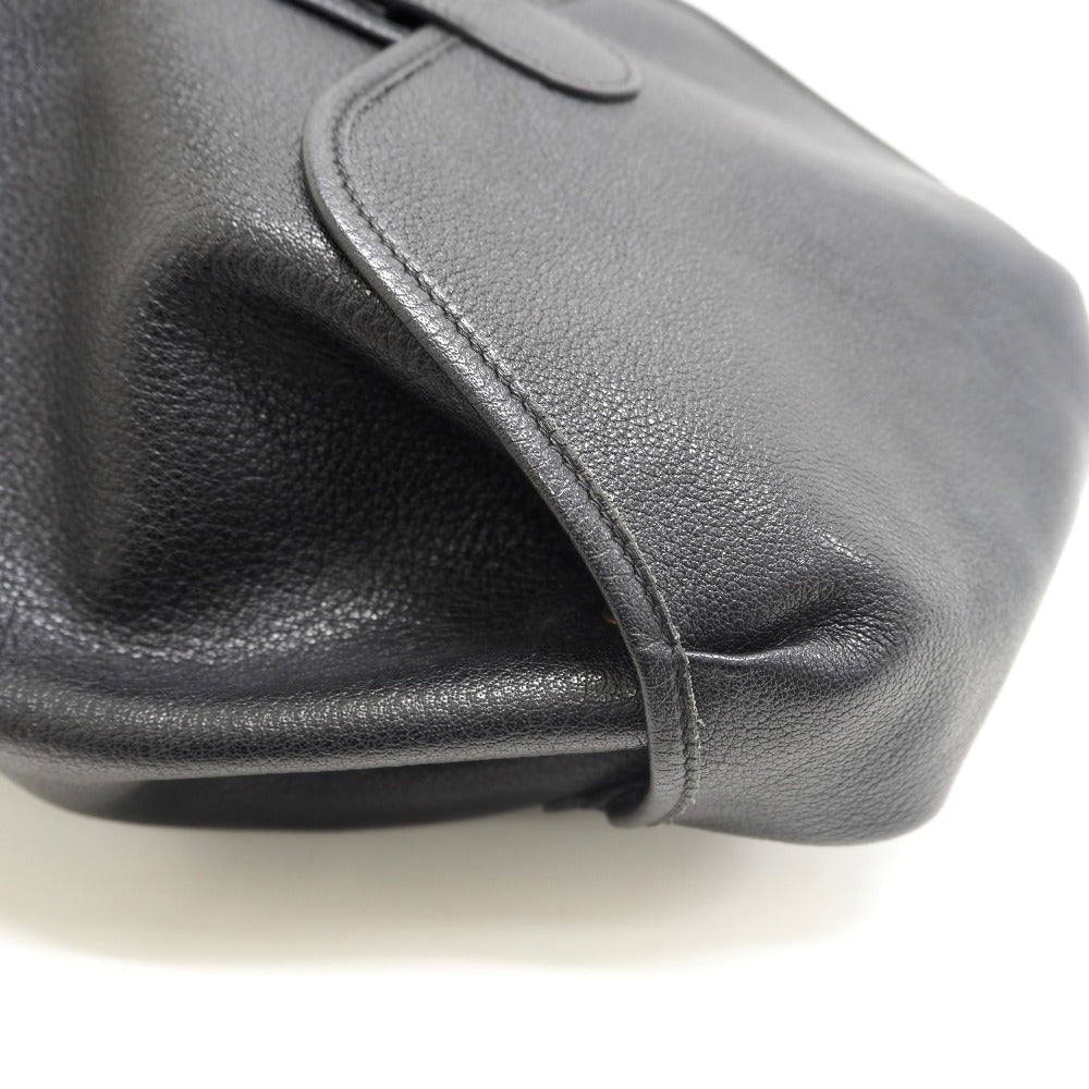 HERMES Backpack Buffl black Sac A Dos Baden mens Used Authentic