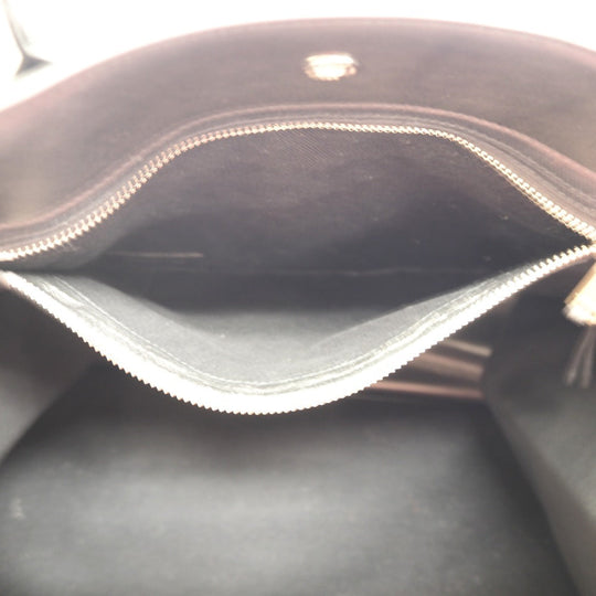 YVES SAINT LAURENT Tote Bag 663970 leather black North South Rive Gauche Women(Unisex) Used Authentic