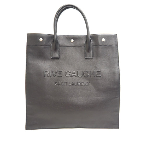 YVES SAINT LAURENT Tote Bag 663970 leather black North South Rive Gauche Women(Unisex) Used Authentic