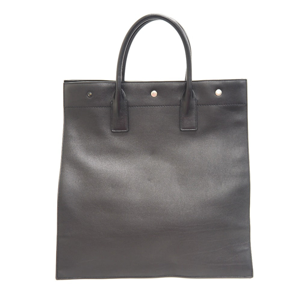 YVES SAINT LAURENT Tote Bag 663970 leather black North South Rive Gauche Women(Unisex) Used Authentic
