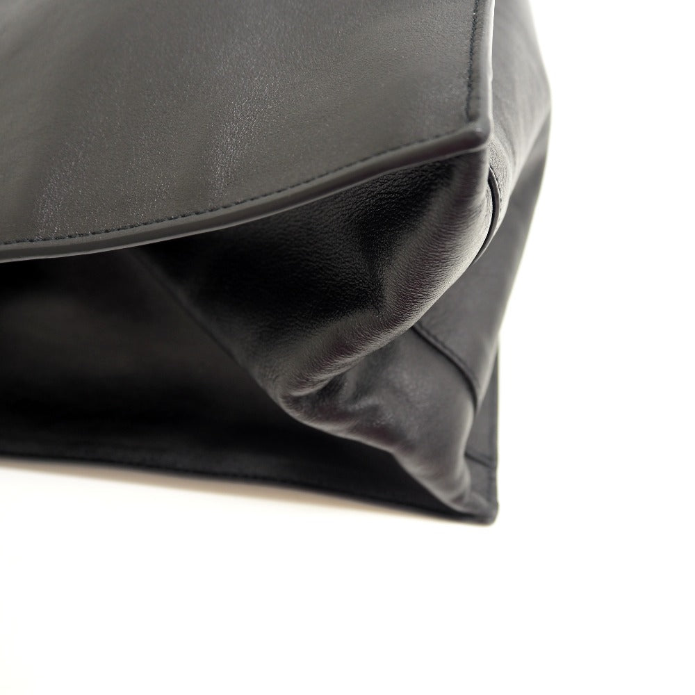 YVES SAINT LAURENT Tote Bag 663970 leather black North South Rive Gauche Women(Unisex) Used Authentic