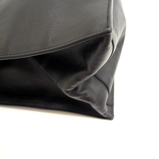 YVES SAINT LAURENT Tote Bag 663970 leather black North South Rive Gauche Women(Unisex) Used Authentic
