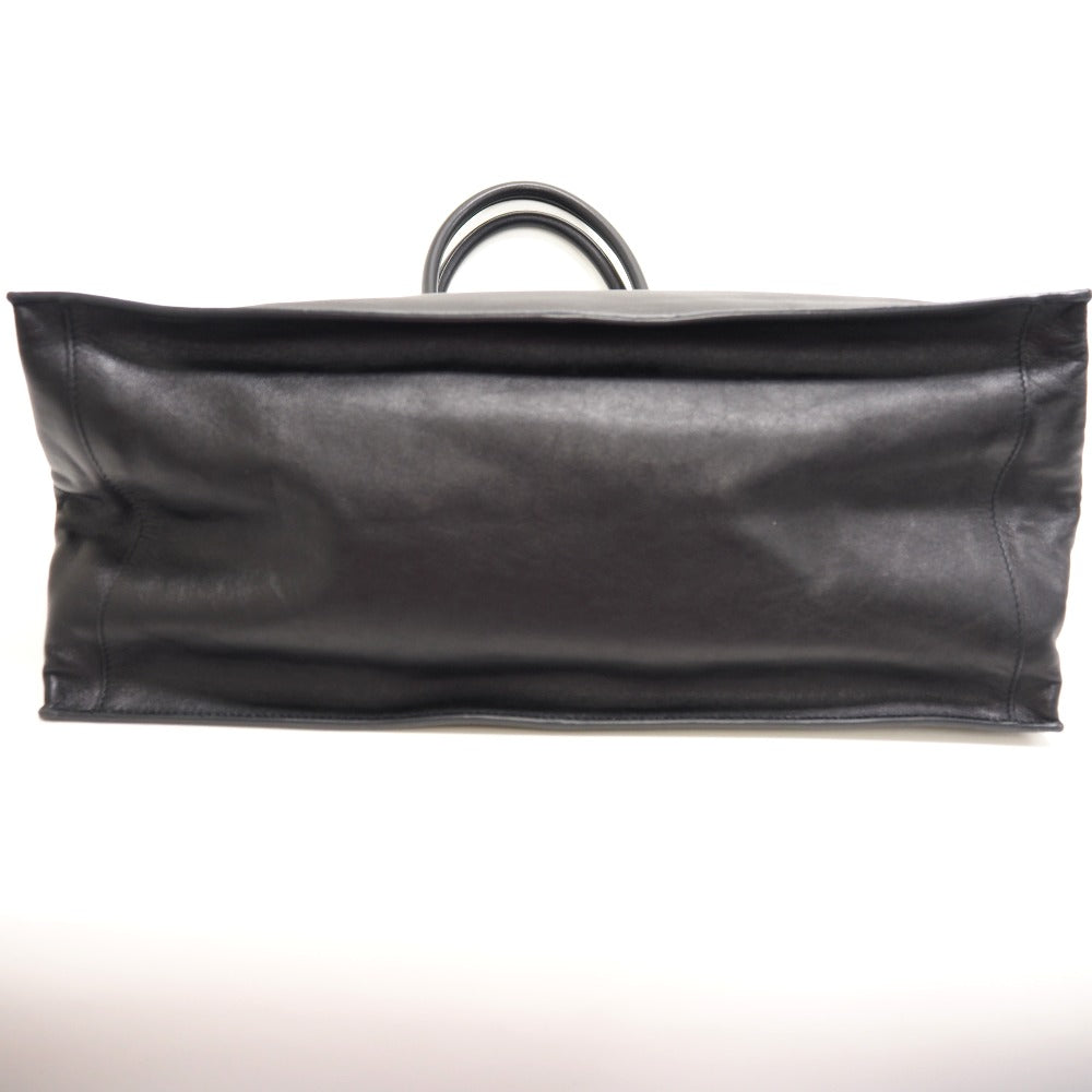 YVES SAINT LAURENT Tote Bag 663970 leather black North South Rive Gauche Women(Unisex) Used Authentic