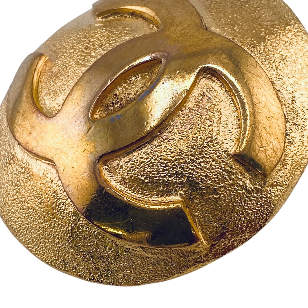 CHANEL Brooch 29 Gold Plated gold COCO Mark Women Used Authentic
