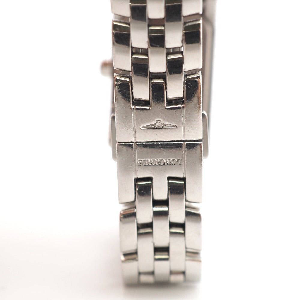 LONGINES Watches Stainless Steel Silver Quartz QZ Rhinestone Dolce Vita Women Used Authentic