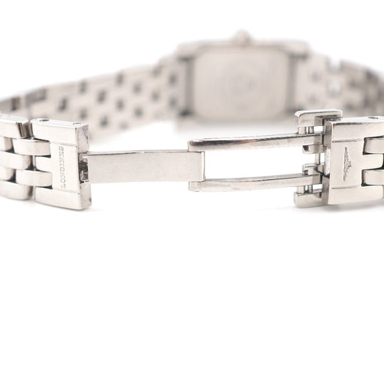 LONGINES Watches Stainless Steel Silver Quartz QZ Rhinestone Dolce Vita Women Used Authentic