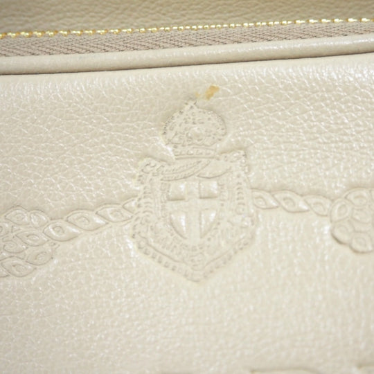 PRADA Handbag 1BH038 leather beige 2WAYShoulder Bag Women Used Authentic
