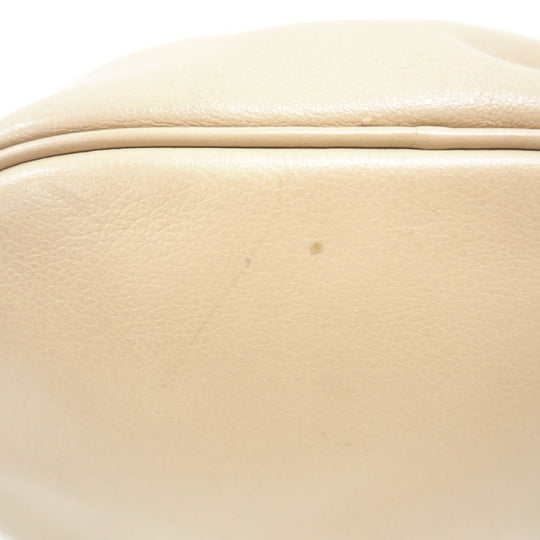 PRADA Handbag 1BH038 leather beige 2WAYShoulder Bag Women Used Authentic
