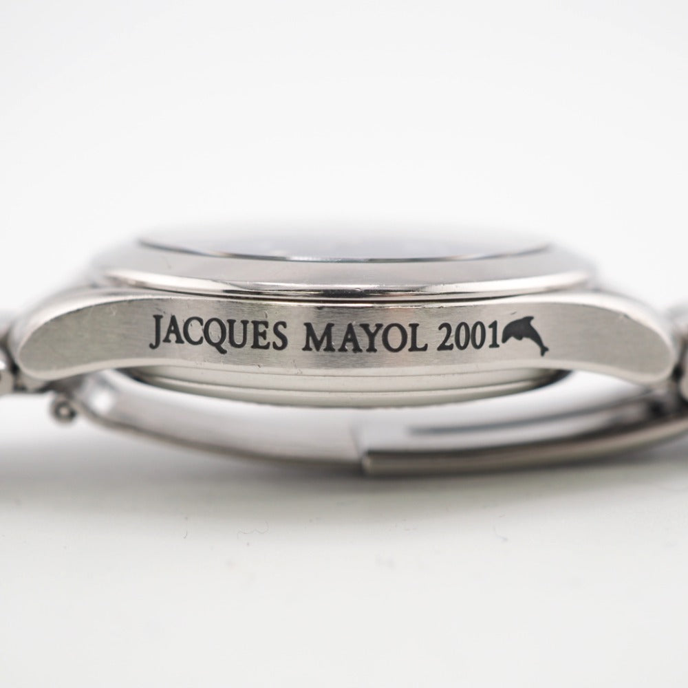 OMEGA Watches 2507.8 Stainless Steel Silver Automatic AT Blue dial Seamaster Jacques Mayol 2001 mens Used Authentic