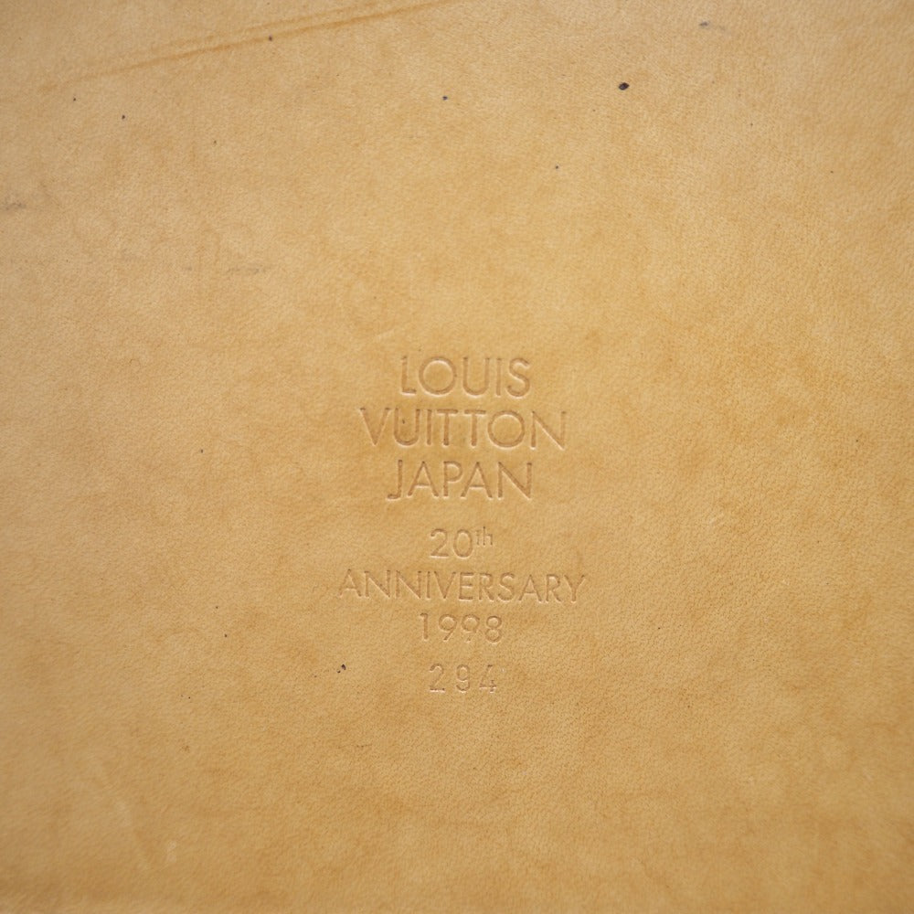 LOUIS VUITTON Business bag M99071 Nume leather Brown Japan 20th Anniversary Valtec unisex(Unisex) Used Authentic