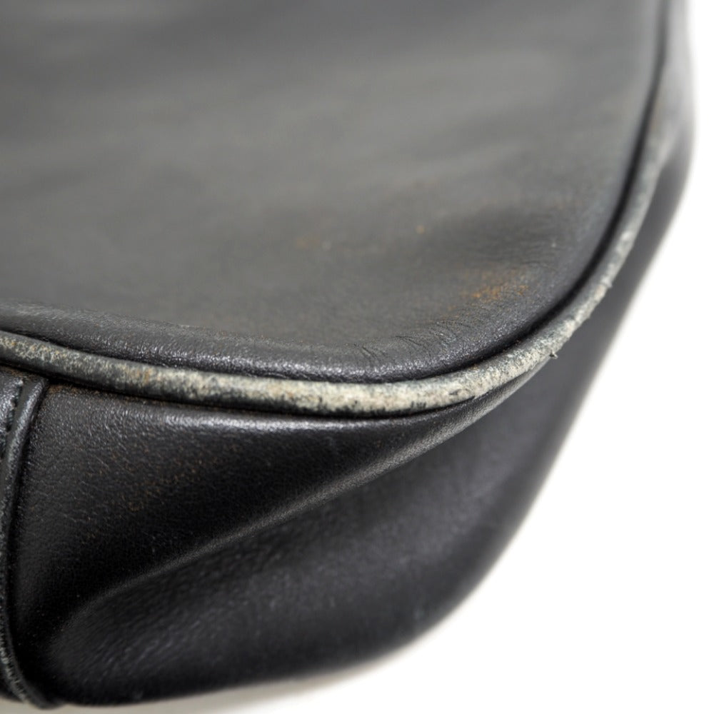 GUCCI Shoulder Bag 001 2852 1577 0 Leather, Bamboo black One Shoulder Bag Bamboo Women Used Authentic