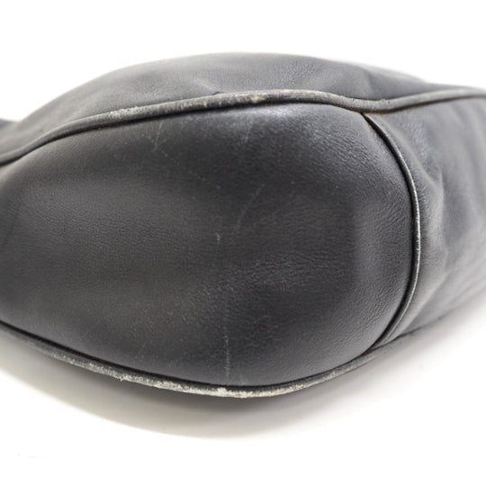 GUCCI Shoulder Bag 001 2852 1577 0 Leather, Bamboo black One Shoulder Bag Bamboo Women Used Authentic