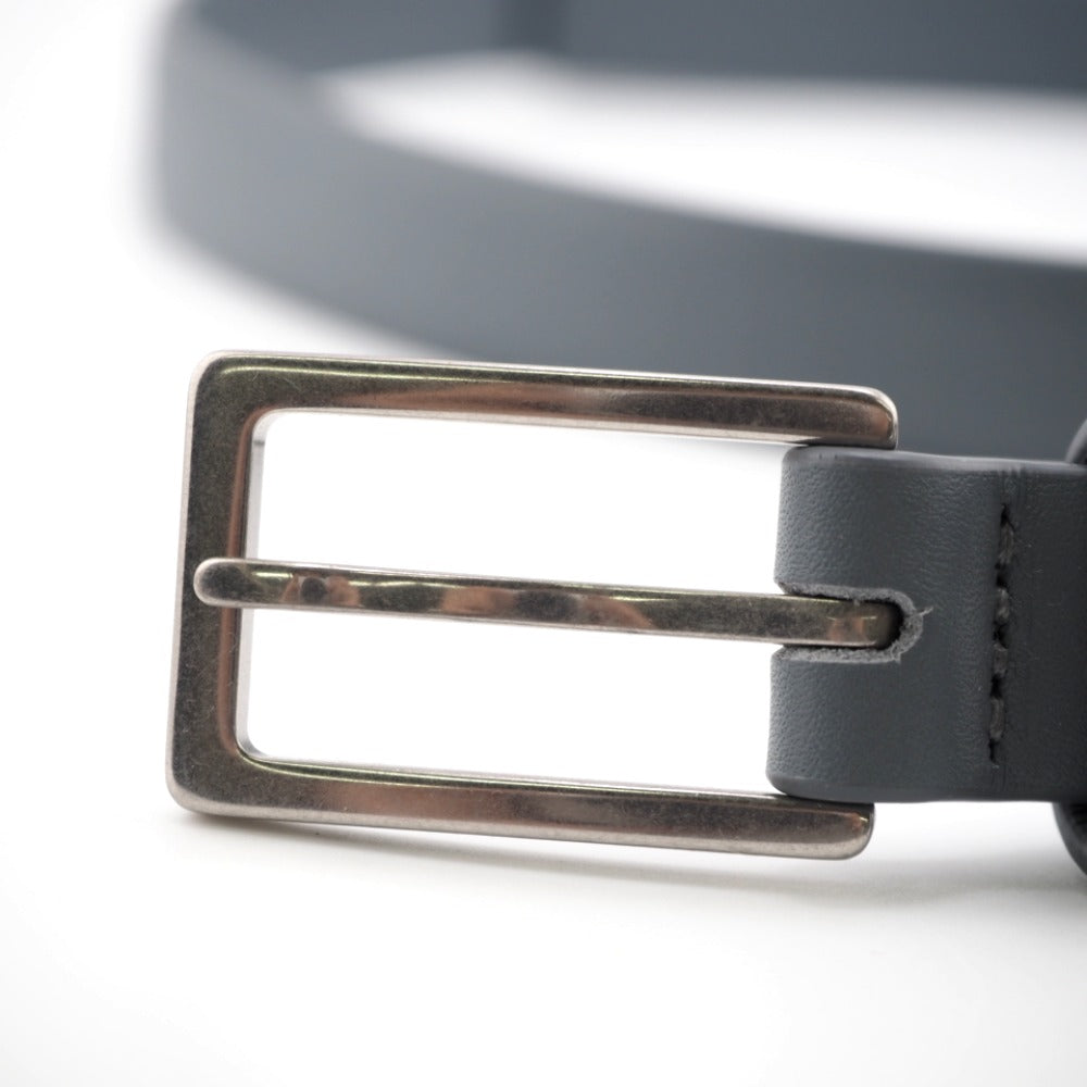 BOTTEGAVENETA belt leather gray 90/36 mens 90cm36in Used Authentic