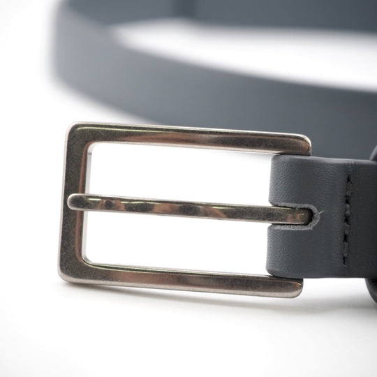 BOTTEGAVENETA belt leather gray 90/36 mens 90cm36in Used Authentic