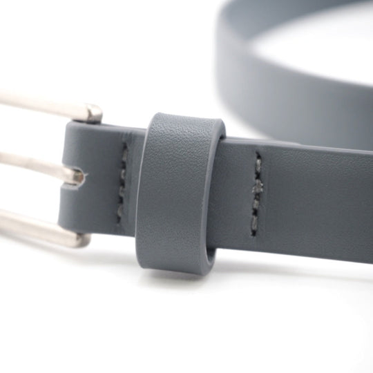 BOTTEGAVENETA belt leather gray 90/36 mens 90cm36in Used Authentic