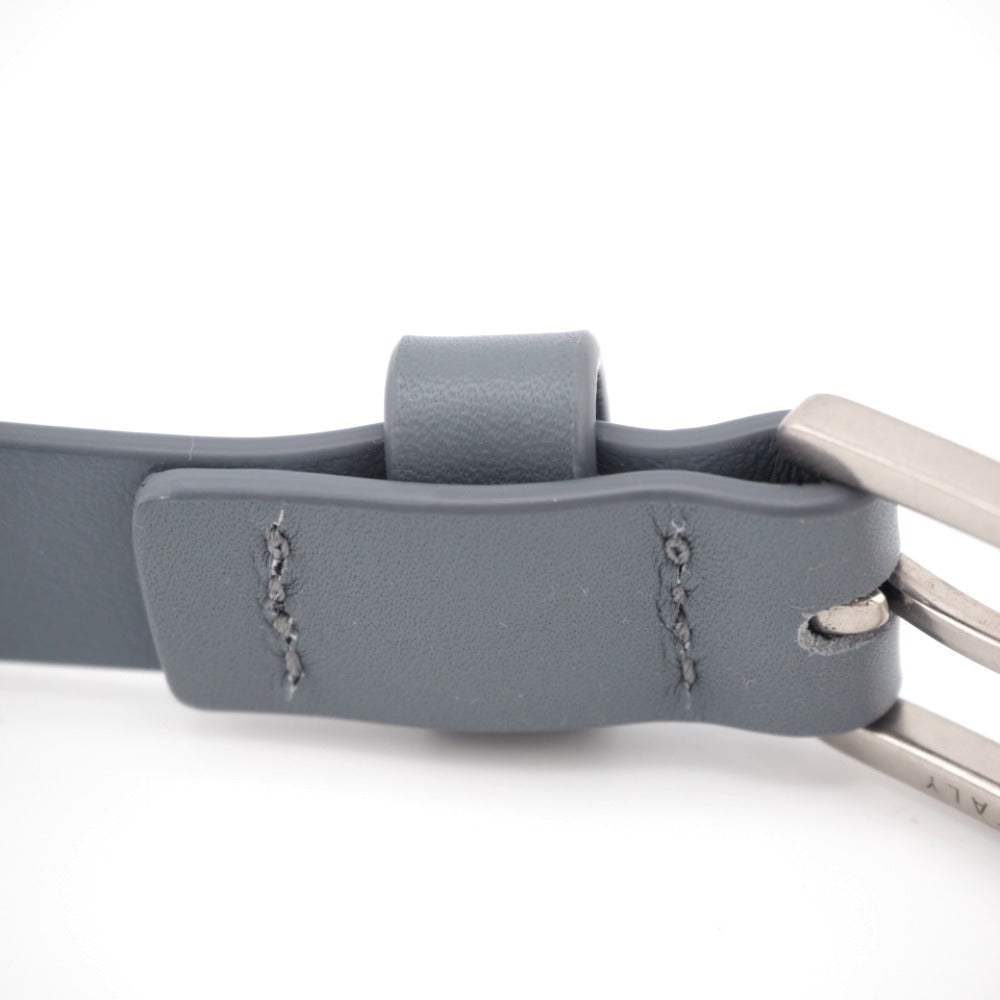 BOTTEGAVENETA belt leather gray 90/36 mens 90cm36in Used Authentic
