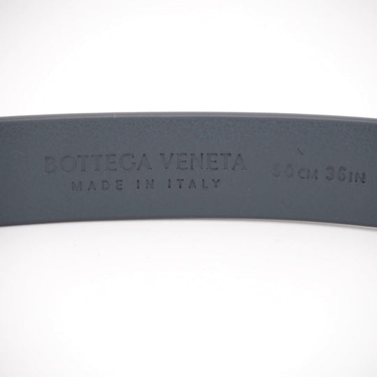 BOTTEGAVENETA belt leather gray 90/36 mens 90cm36in Used Authentic