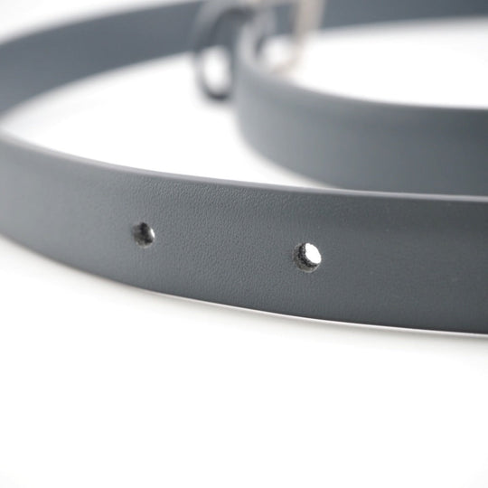 BOTTEGAVENETA belt leather gray 90/36 mens 90cm36in Used Authentic