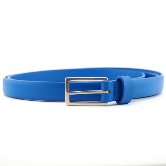 BOTTEGAVENETA belt leather blue 100/40 mens 100cm40in Used Authentic