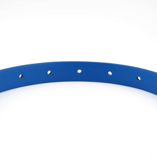 BOTTEGAVENETA belt leather blue 100/40 mens 100cm40in Used Authentic