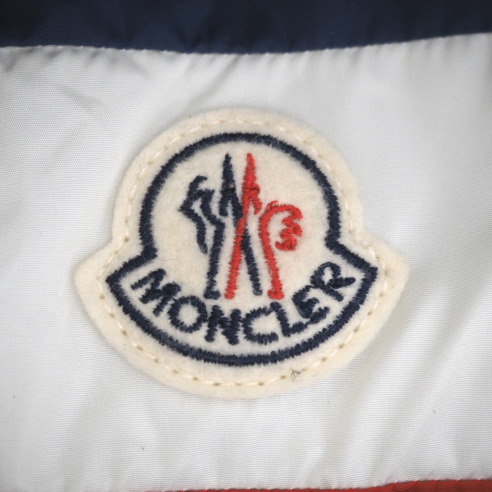 MONCLER Nylon jacket E10914113685 Nylon Navy Logo patch CAM tricolor mens 3 Used Authentic