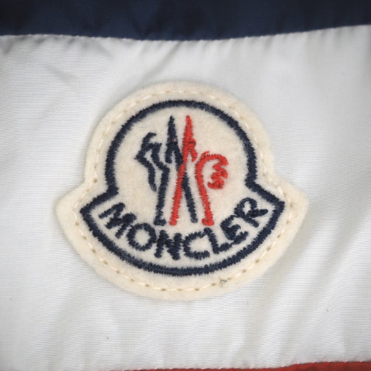 MONCLER Nylon jacket E10914113685 Nylon Navy Logo patch CAM tricolor mens 3 Used Authentic