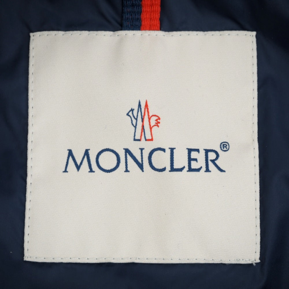 MONCLER Nylon jacket E10914113685 Nylon Navy Logo patch CAM tricolor mens 3 Used Authentic