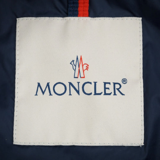 MONCLER Nylon jacket E10914113685 Nylon Navy Logo patch CAM tricolor mens 3 Used Authentic