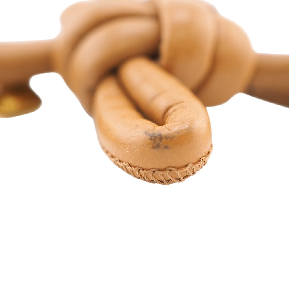 BOTTEGAVENETA charm leather Brown Key ring unisex(Unisex) Used Authentic