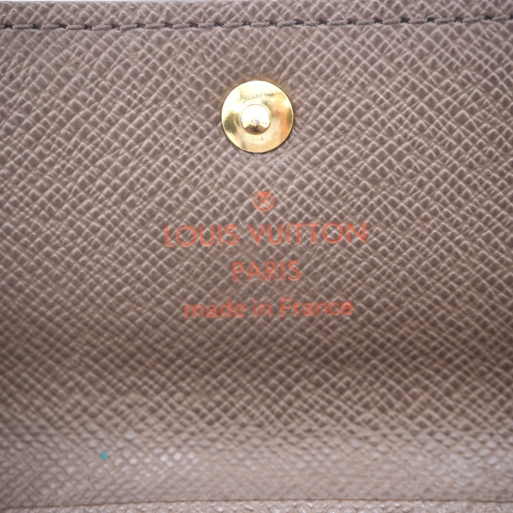 LOUIS VUITTON Key case Key holder  N62631 leather Brown 4-key case Key holder Damier Multicles4 Women Used Authentic