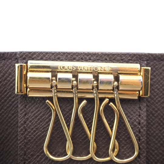 LOUIS VUITTON Key case Key holder  N62631 leather Brown 4-key case Key holder Damier Multicles4 Women Used Authentic