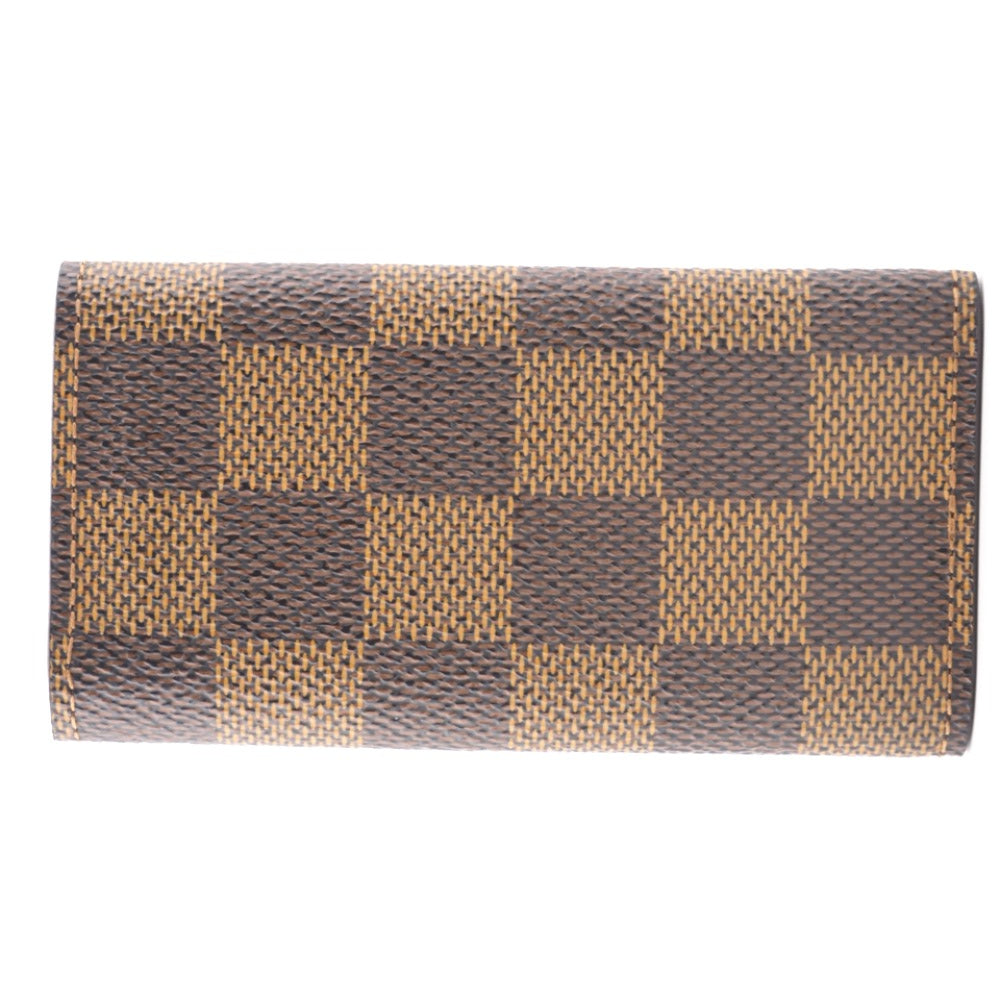 LOUIS VUITTON Key case Key holder  N62631 leather Brown 4-key case Key holder Damier Multicles4 Women Used Authentic