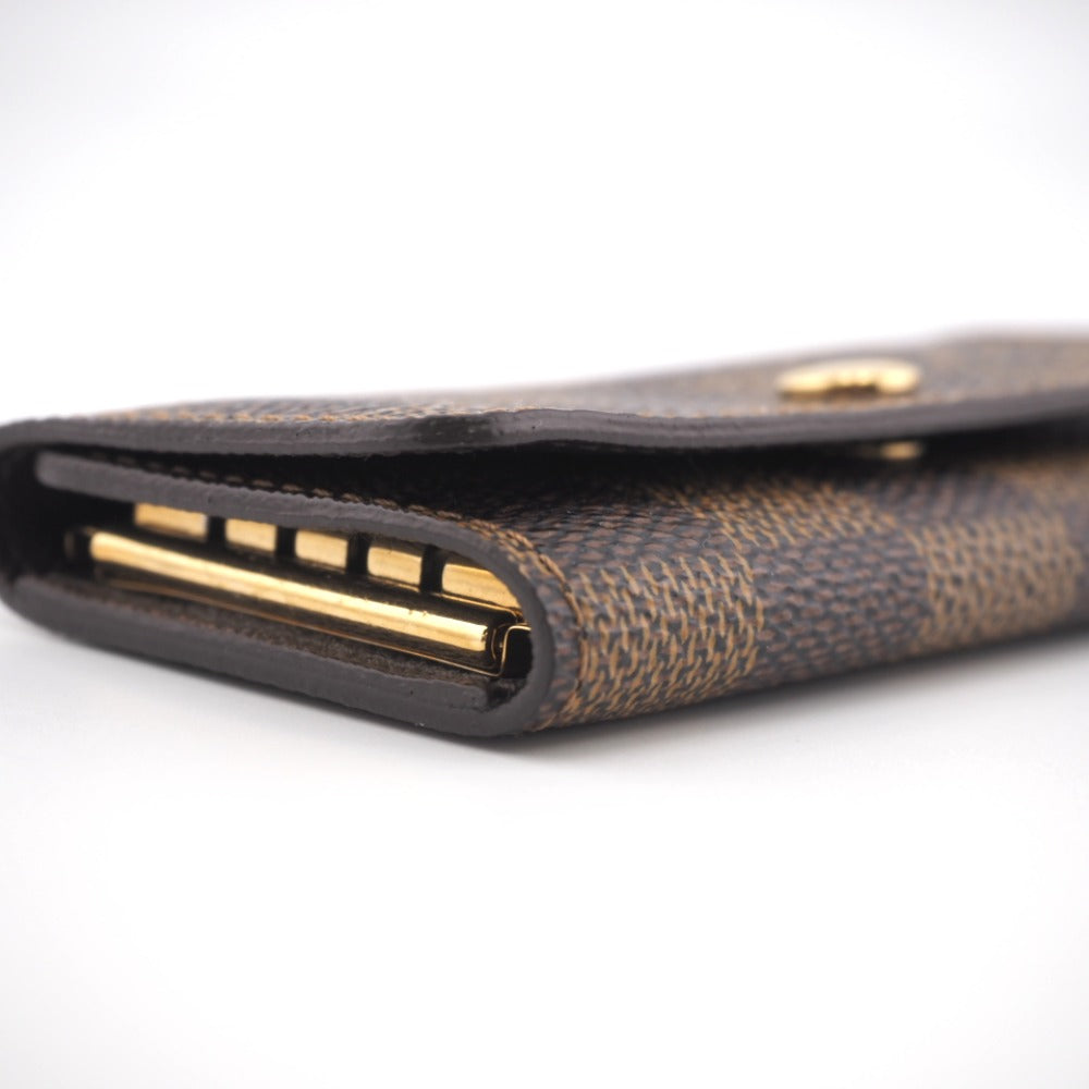 LOUIS VUITTON Key case Key holder  N62631 leather Brown 4-key case Key holder Damier Multicles4 Women Used Authentic