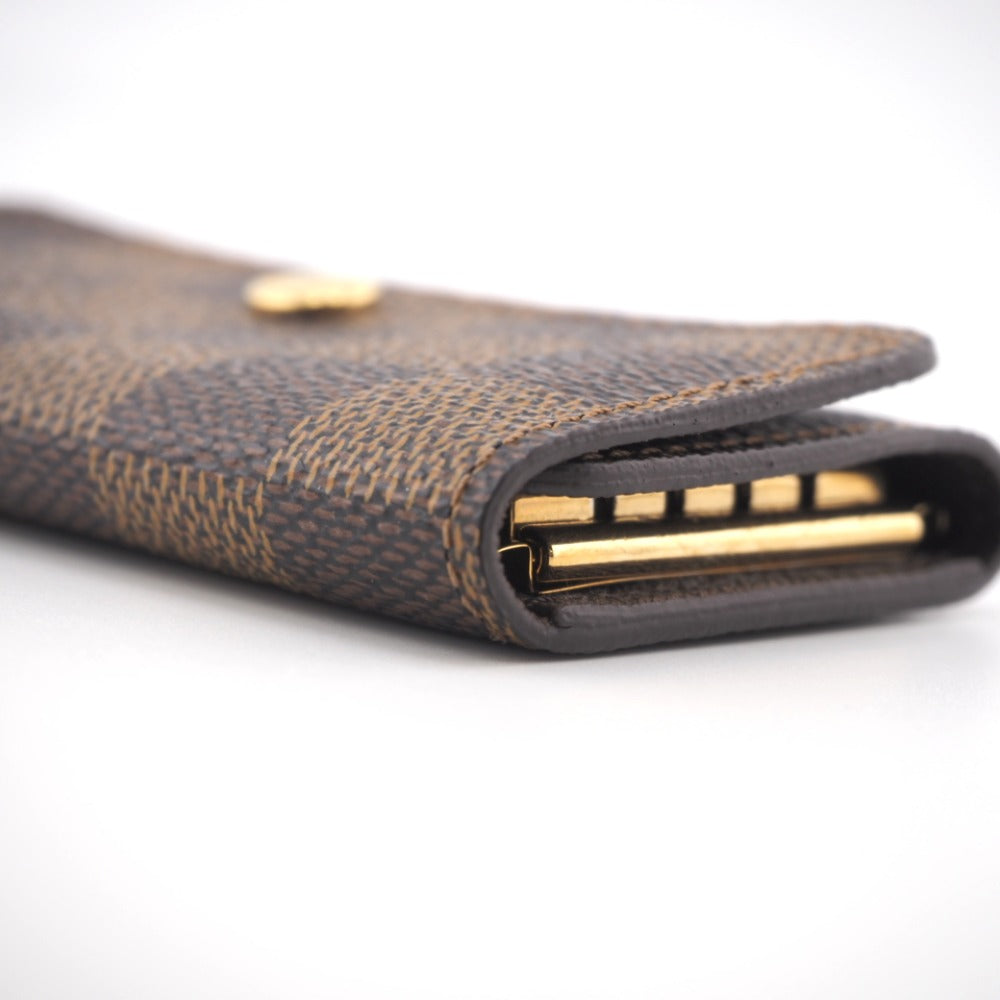 LOUIS VUITTON Key case Key holder  N62631 leather Brown 4-key case Key holder Damier Multicles4 Women Used Authentic